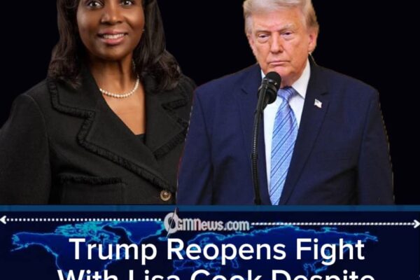 Trump Reopens Battle With Fed Governor Lisa Cook After Supreme Court Says She Can Stay