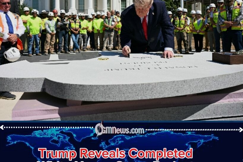 Trump’s Granite Grand Reveal: White House Turns Into a Construction Command Center as President Unveils “Very Special Stone” Project