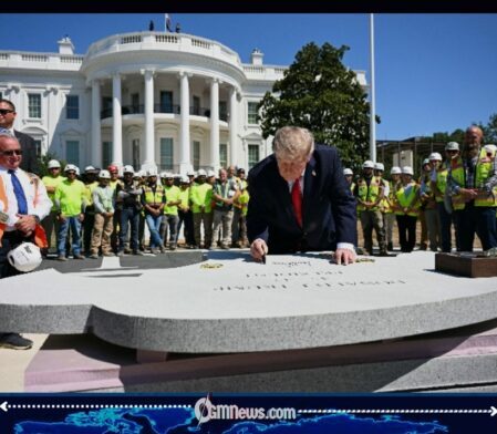 Trump’s Granite Grand Reveal: White House Turns Into a Construction Command Center as President Unveils “Very Special Stone” Project