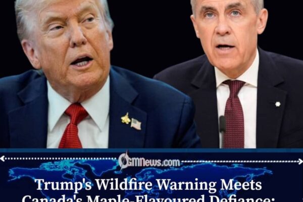 Trump Warns Canada Over Wildfires, Carney Fires Back