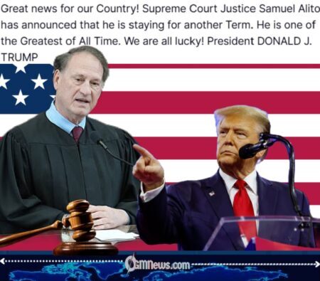 Trump Celebrates Justice Alito Staying on Supreme Court - “One of the Greatest of All Time”
