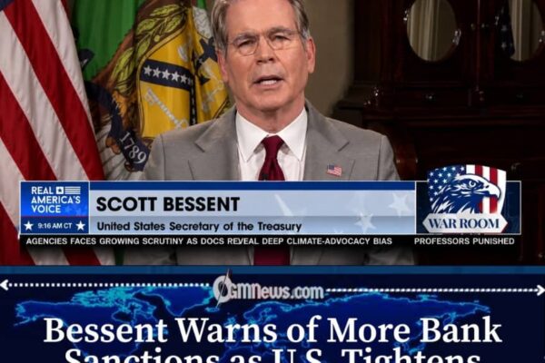 Bessent Says More Banks Helping Iran Could Face Sanctions
