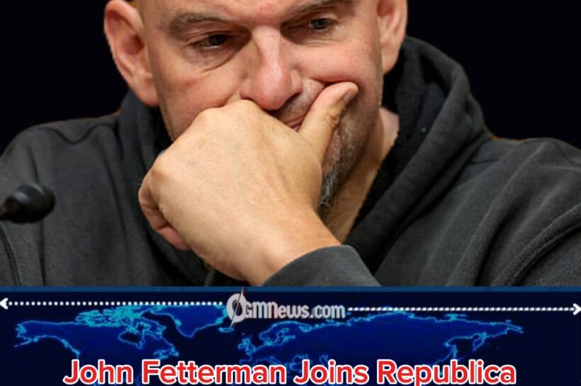 Sen. John Fetterman Pops Up at Republican Convention as His Democratic Breakaway Continues