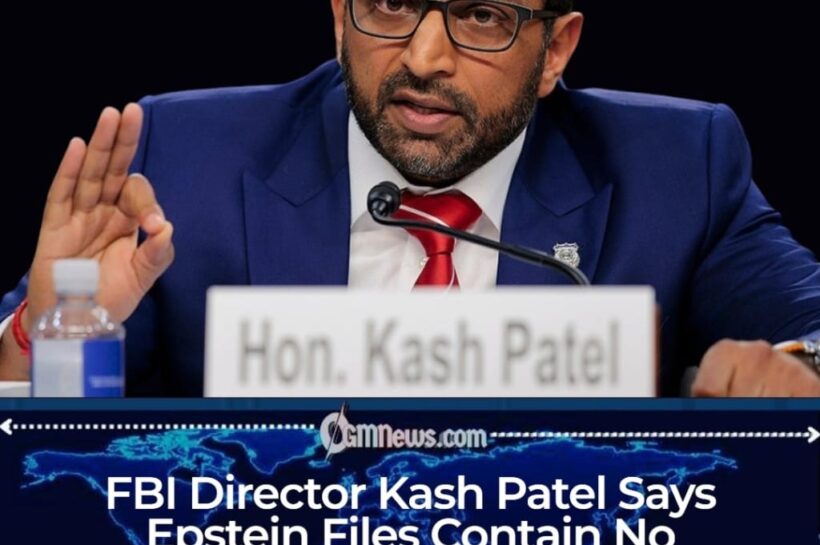 Kash Patel Says Epstein Files Show “No Credible Information” of Trafficking to Others, Leaving Washington With More Questions Than Answers