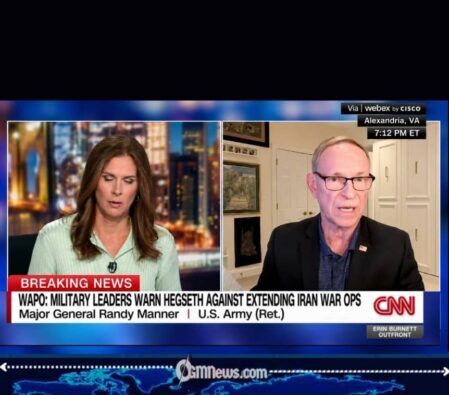 Retired U.S. General Manner Warns America Is Weaker Amid Iran War