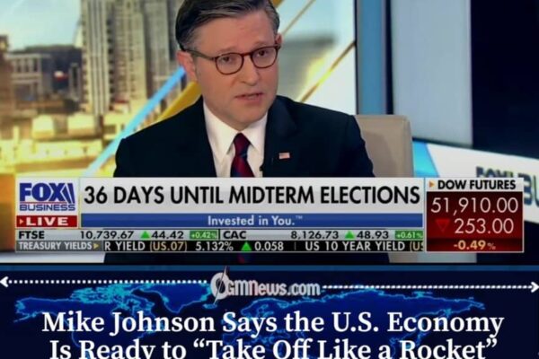Mike Johnson Says U.S. Economy Is Set to Take Off Like a Rocket