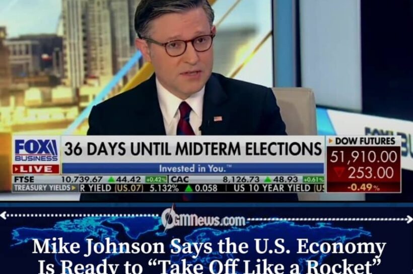 Mike Johnson Says U.S. Economy Is Set to Take Off Like a Rocket