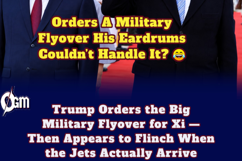 Trump Orders the Big Military Flyover for Xi — Then Appears to Flinch When the Jets Actually Arrive