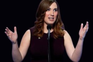 Sarah McBride Says Trump Critics Are Watching the Worker’s Confrontation While the Epstein Storm Keeps Growing