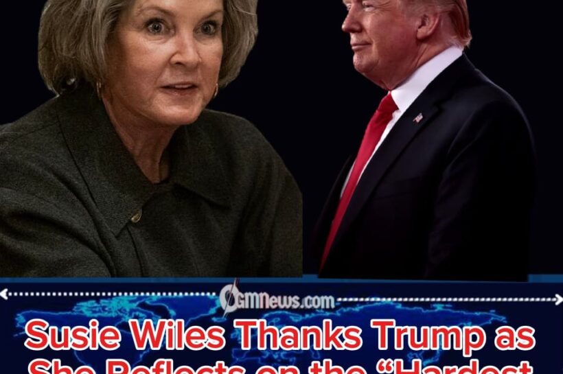 Susie Wiles Says She Is Cancer-Free, Thanks Trump for Support Through Her Hardest Days