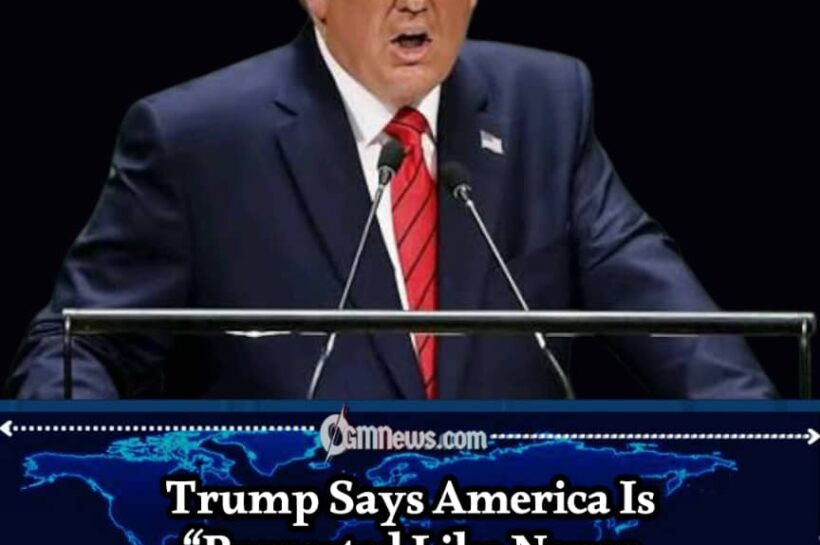 Trump Says Everyone Stands Up Now as He Declares America “Respected Like Never Before”