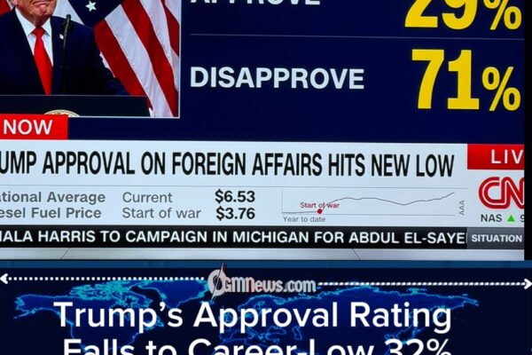 Trump's Approval Rating Sinks Lower Than Gas Prices Rose — And That's Saying Something