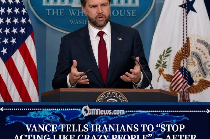 JD Vance Tells Iranians to Stop “Acting Like Crazy People”