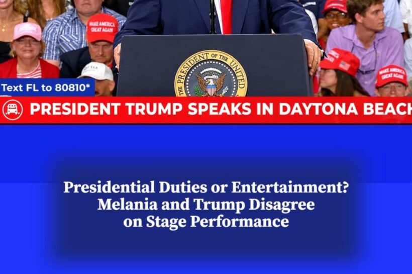 Melania Advises Trump to Behave More Like a President During Rallies