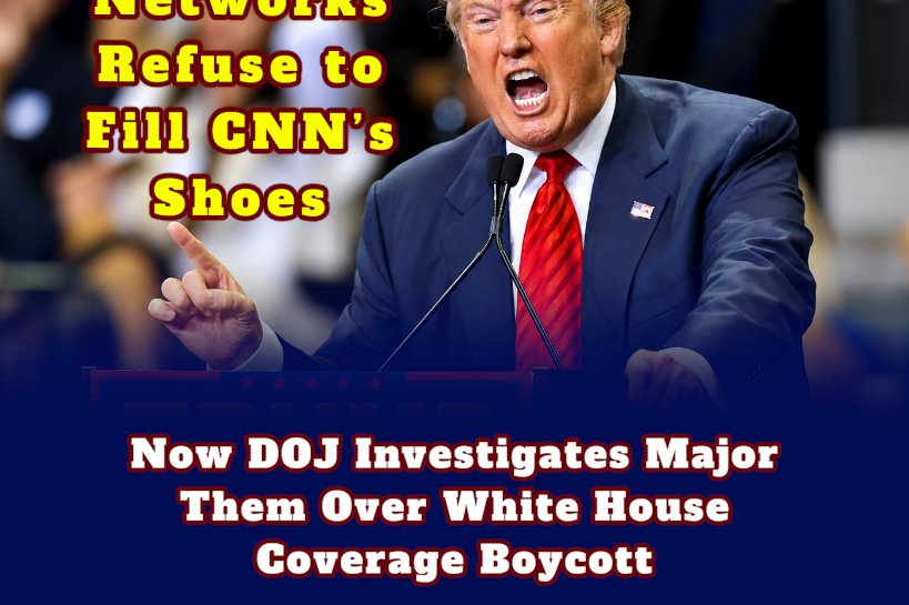 Five Networks Refuse to Fill CNN’s Shoes by Canceling White House Camera Pool Coverage — Now DOJ Is Investigating Them!