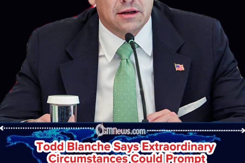 Todd Blanche Refuses to Rule Out Federal Intervention in US Midterm Election Certification