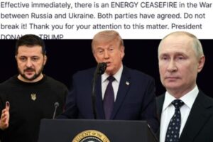 Trump Announces Russia-Ukraine Energy Ceasefire, but Details Remain Unclear