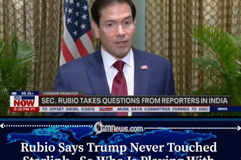 Rubio Says Trump Never Requested Changes to Starlink for Ukraine