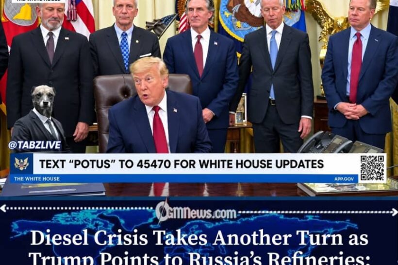 Trump Says Russia, Not the Middle East, Is Behind the Diesel Crisis